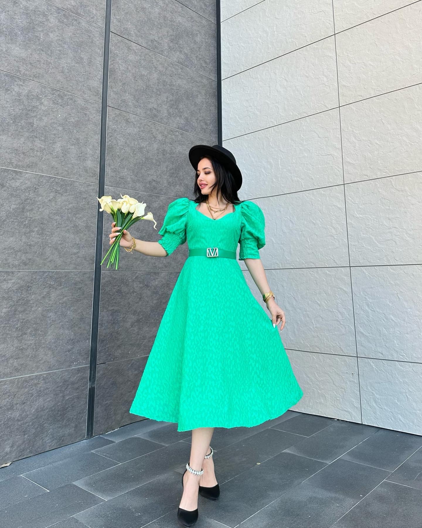 Yeşil Victoria Elbise
