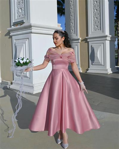 GÜL KURUSU BALEROLU TASARIM SATEN ABİYE