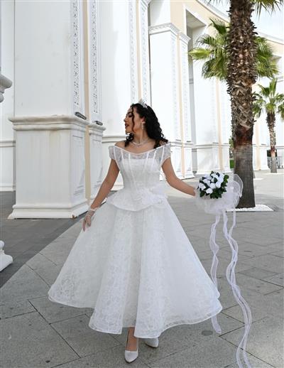 İTHAL KUMAŞ ÖZEL TASARIM ANİESE ABİYE